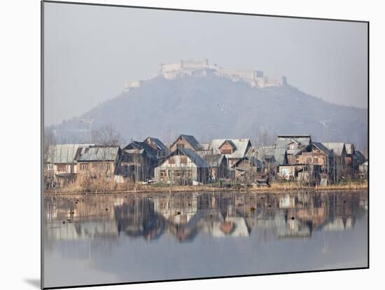 The Fort Looks over Dal Lake at Srinagar, Kashmir, India-Julian Love-Mounted Photographic Print