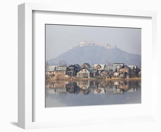 The Fort Looks over Dal Lake at Srinagar, Kashmir, India-Julian Love-Framed Photographic Print