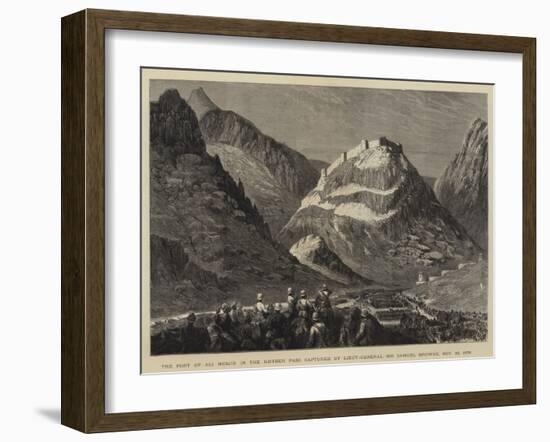 The Fort of Ali Musjid in the Khyber Pass Captured by Lieutenant-General Sir Samuel Browne-null-Framed Giclee Print