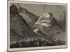 The Fort of Ali Musjid in the Khyber Pass Captured by Lieutenant-General Sir Samuel Browne-null-Mounted Giclee Print