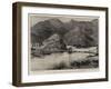 The Fort of Chakdara on the River Swat, the Garrison of Which Has Just Been Relieved-Charles Joseph Staniland-Framed Giclee Print