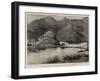 The Fort of Chakdara on the River Swat, the Garrison of Which Has Just Been Relieved-Charles Joseph Staniland-Framed Giclee Print