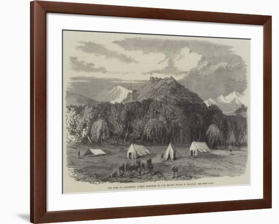 The Fort of Dalimkote, Lately Captured by the British Troops in Bhootan-null-Framed Giclee Print