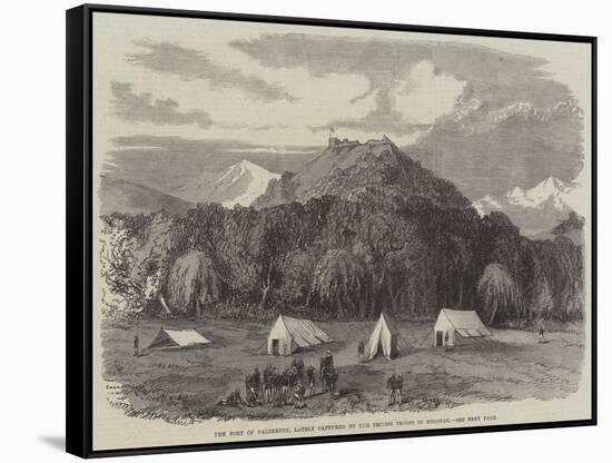 The Fort of Dalimkote, Lately Captured by the British Troops in Bhootan-null-Framed Stretched Canvas