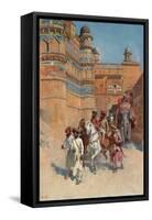 The Fort of Gwalior, Madhya Pradesh-Edwin Lord Weeks-Framed Stretched Canvas