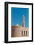 The fort of Nizwa. A scenic view of the fort at Nizwa, and its minaret. Nizwa, Oman.-Sergio Pitamitz-Framed Photographic Print