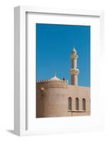 The fort of Nizwa. A scenic view of the fort at Nizwa, and its minaret. Nizwa, Oman.-Sergio Pitamitz-Framed Photographic Print