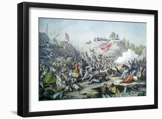 The Fort Pillow Massacre, April 12, 1864-null-Framed Art Print