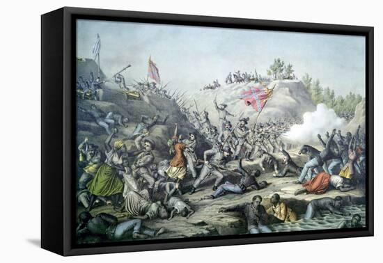 The Fort Pillow Massacre, April 12, 1864-null-Framed Stretched Canvas