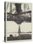 The Forth Bridge, Queensferry North Cantilever, Bottom Member, and Garvie Main Pier (April 1889)-null-Stretched Canvas