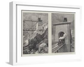 The Forth Bridge-Sir John Gilbert-Framed Giclee Print