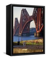 The Forth Rail Bridge, Firth of Forth, Edinburgh, Scotland-Paul Harris-Framed Stretched Canvas