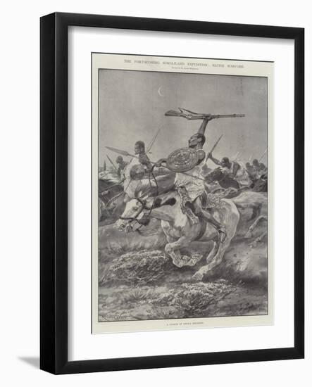 The Forthcoming Somaliland Expedition, Native Warfare-Richard Caton Woodville II-Framed Giclee Print