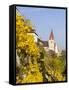 The Fortified Church Mariae Himmelfahrt in the Medieval Town of Weissenkirchen in the Wachau-Martin Zwick-Framed Stretched Canvas