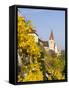 The Fortified Church Mariae Himmelfahrt in the Medieval Town of Weissenkirchen in the Wachau-Martin Zwick-Framed Stretched Canvas