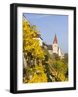 The Fortified Church Mariae Himmelfahrt in the Medieval Town of Weissenkirchen in the Wachau-Martin Zwick-Framed Photographic Print