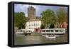 The Fortified St. Etienne Cathedral Built of Black Lava and Dating from the 12th Century-Guy Thouvenin-Framed Stretched Canvas