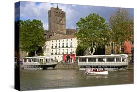 The Fortified St. Etienne Cathedral Built of Black Lava and Dating from the 12th Century-Guy Thouvenin-Stretched Canvas