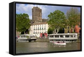 The Fortified St. Etienne Cathedral Built of Black Lava and Dating from the 12th Century-Guy Thouvenin-Framed Stretched Canvas