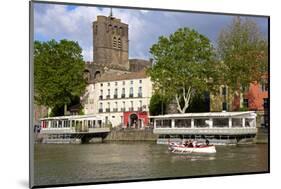 The Fortified St. Etienne Cathedral Built of Black Lava and Dating from the 12th Century-Guy Thouvenin-Mounted Photographic Print