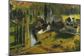 The Fortified Town Green, La Bastide du Vert-Henri Martin-Mounted Giclee Print