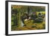 The Fortified Town Green, La Bastide du Vert-Henri Martin-Framed Giclee Print