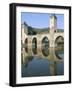 The Fortified Valentre Bridge Dating from 14th Century, Town of Cahors, Quercy, Midi-Pyrenees-Bruno Barbier-Framed Photographic Print