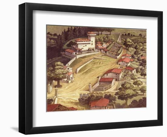 The Fortified Villa of the Medici Family at Trebbio-Pat Nicolle-Framed Giclee Print