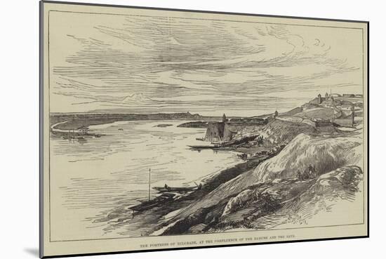 The Fortress of Belgrade, at the Confluence of the Danube and the Save-null-Mounted Giclee Print