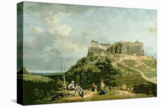 The Fortress of Konigstein, 18th Century-Bernardo Bellotto-Stretched Canvas