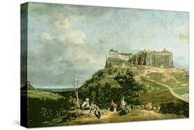 The Fortress of Konigstein, 18th Century-Bernardo Bellotto-Stretched Canvas