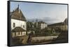 The Fortress of Konigstein: Courtyard with the Brunnenhaus, 1756-58-Bernardo Bellotto-Framed Stretched Canvas