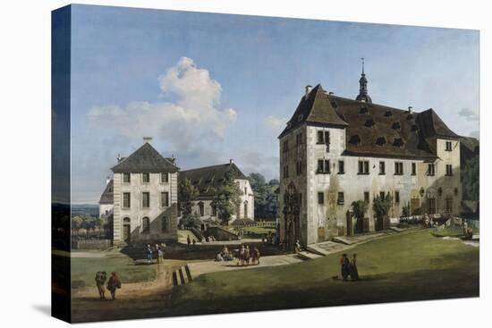 The Fortress of Konigstein: Courtyard with the Magdalenenburg, 1756-58-Bernardo Bellotto-Stretched Canvas