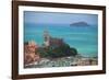 The fortress of Lerici, coast of Liguria, Italy, Europe-Don Mammoser-Framed Photographic Print