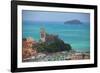 The fortress of Lerici, coast of Liguria, Italy, Europe-Don Mammoser-Framed Photographic Print