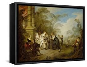 The Fortune Teller, 1731-Jean-Baptiste Joseph Pater-Framed Stretched Canvas