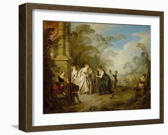 The Fortune Teller, 1731-Jean-Baptiste Joseph Pater-Framed Giclee Print