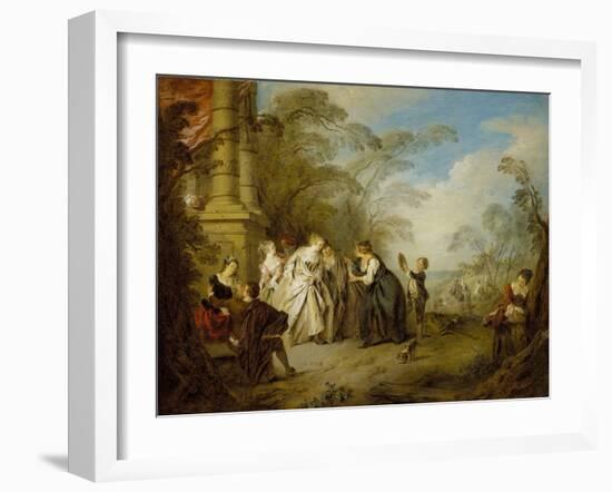 The Fortune Teller, 1731-Jean-Baptiste Joseph Pater-Framed Giclee Print