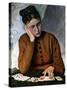 The Fortune Teller, 1869-Frederic Bazille-Stretched Canvas