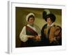 The Fortune Teller, circa 1596-97-Caravaggio-Framed Giclee Print