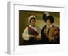 The Fortune Teller, circa 1596-97-Caravaggio-Framed Giclee Print