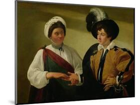 The Fortune Teller, circa 1596-97-Caravaggio-Mounted Giclee Print