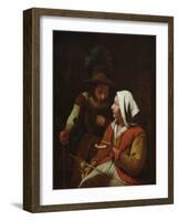 The Fortune Teller (Oil on Canvas)-Michael Sweerts-Framed Giclee Print