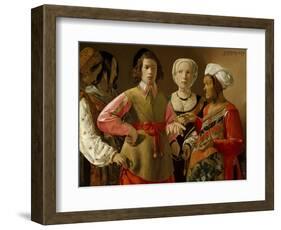 The Fortune Teller-Georges de La Tour-Framed Art Print