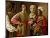 The Fortune Teller-Georges de La Tour-Mounted Art Print