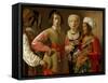 The Fortune Teller-Georges de La Tour-Framed Stretched Canvas