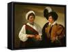 The Fortune Teller-Caravaggio-Framed Stretched Canvas