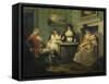 The Fortune Teller-George Morland-Framed Stretched Canvas