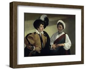 The Fortune Teller-Caravaggio-Framed Giclee Print