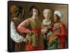 The Fortune Teller-Georges de La Tour-Framed Stretched Canvas